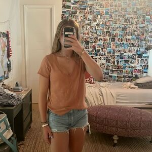 Project social T Los Angeles like orangey pink wearever t-shirt